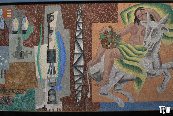 Alessandria: il mosaico di Gino Severeni (Palazzo della Posta)