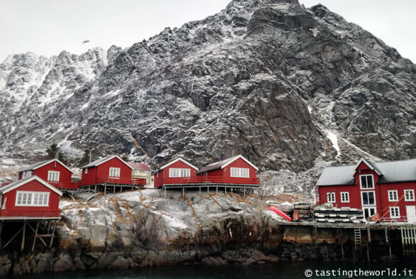 Il villaggio di Å i Lofoten in inverno