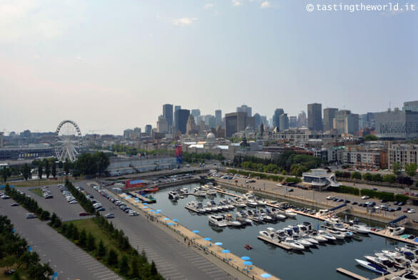 Il porto di Montréal dalla Tour de l'Horologe