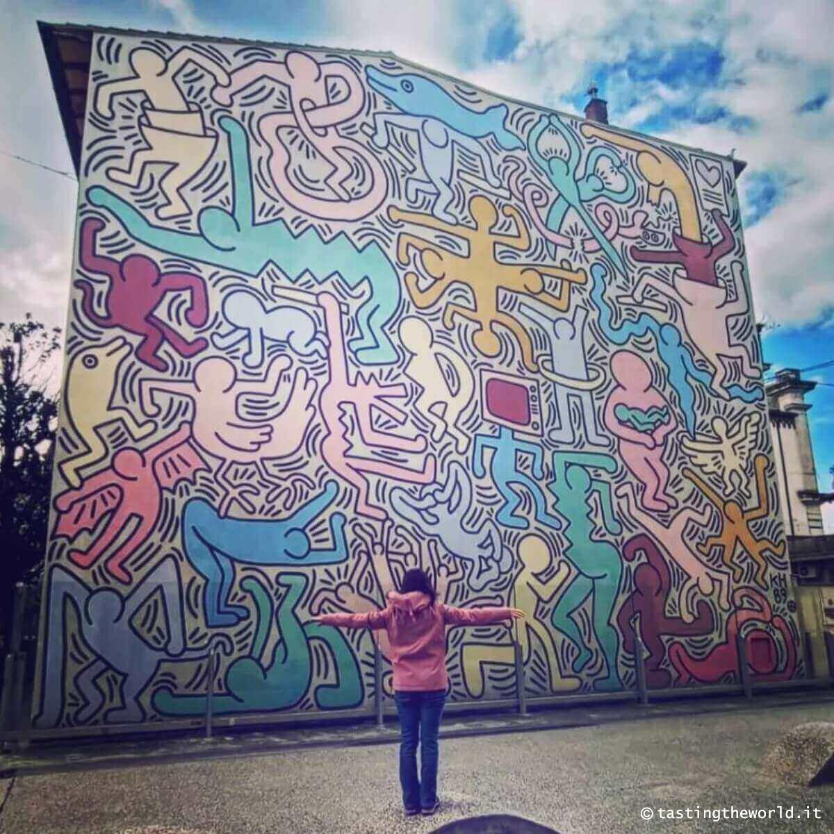 Murales Tuttomondo di Keith Haring - Pisa